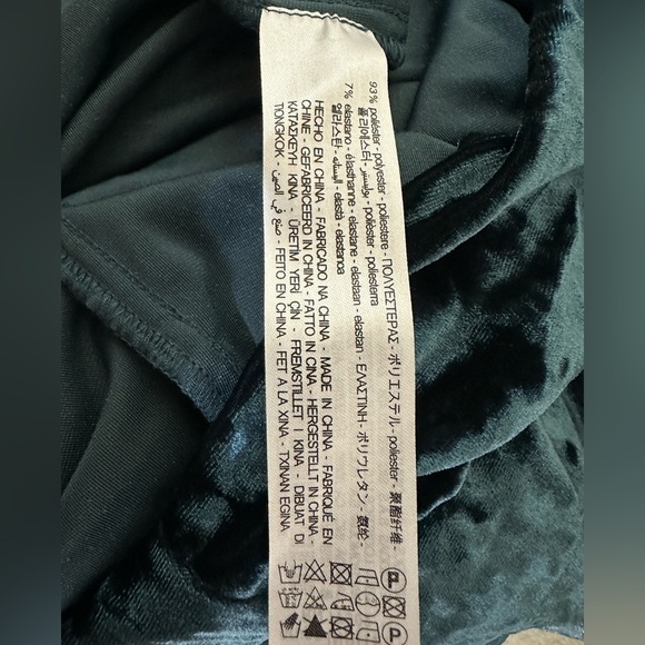 ZARA Green Velour Vintage Inspired Wrap Over Special Occasion Dress Sz S, NWT - Picture 5 of 7